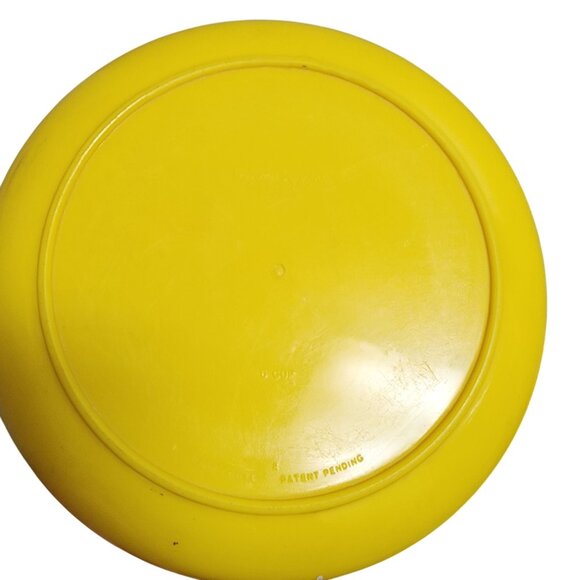 Vintage Thermo-Serv Yellow Plastic Bowl With Lid 6 Cup Capacity - Picture 3 of 5